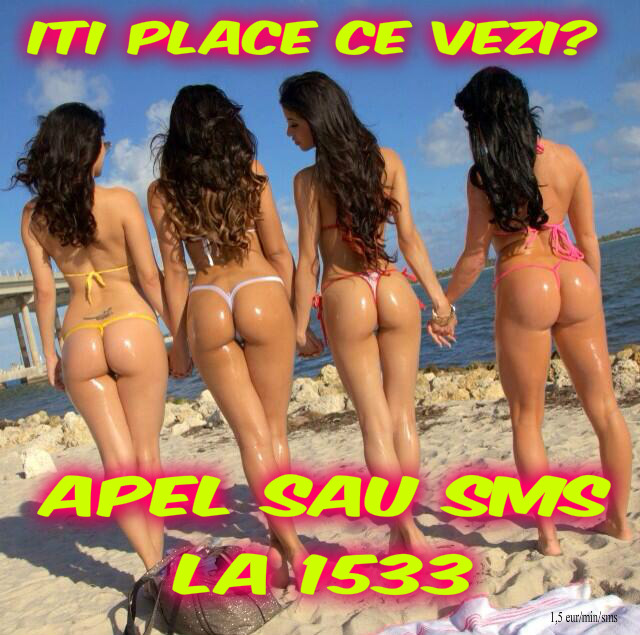 Escorte Sexy - Toata Tara - 1533 - nr.  scurt de telefon 1533 SEX SMS SAU VOCE, cea mai tare excitare! Incearca provocarea, misterul si dezlantuirea cuvintelor excitante si vei descoperii placeri nebauite cu cele mai porno si experte fete tinere si mature! Totul numai cu femei reale, poti sa si suni la acelasi nr unic sa faci proba .  1533 e numarul care trezeste in tine cele mai ascunse fantezii.  HAI SA FACEM SEXTING, baby! Trimite textul SEXTING la 1533 si pornim distractia Destinat adultilor, tarif 1, 5 eur/sms&amp;min fara tva.  NON STOP