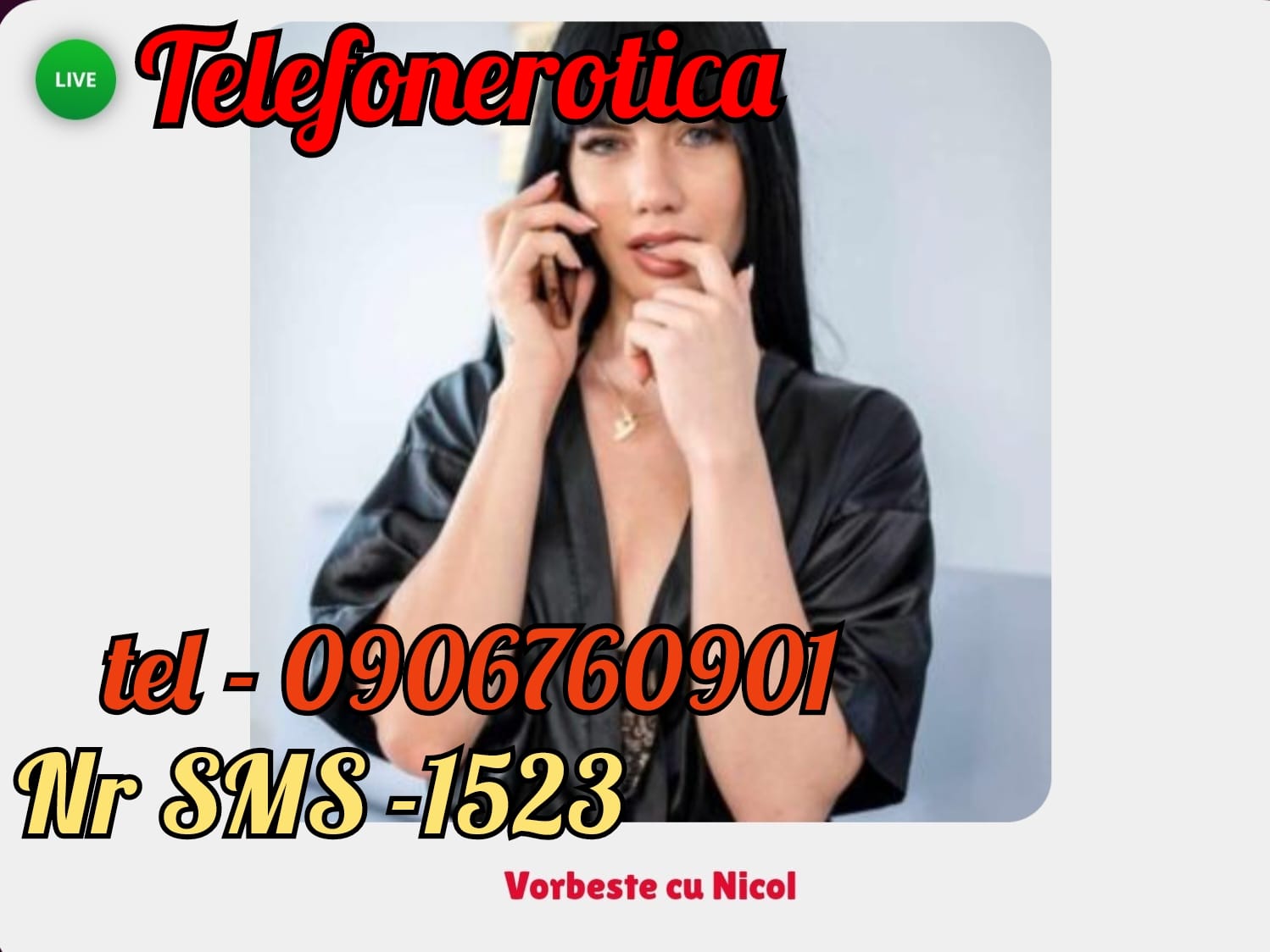 Escorte Sexy - Constanța - Bună ! Sunt Ana, am 31 de ani.  Sunt o tipă liberă, plăcută, nebunatică , și sexy.  Doresc să trăiesc împreună cu tine toate fanteziile tale la intensitate maximă.  Vreau să îți îndeplinesc fanteziile sexuale neștiute de nimeni.  Îmi place să o simt peste tot.  .  .  o poți avea de 12 cm dar și de 21 cm.  .  .  .  fac față.  .  .  Tu , crezi că te tine de mine ? Sunt sigură că da.  .  .  .  Aștept un apel de la tine la Nr afișat.  Tarif -( 1, 7 o euro TVA / min) .  Exclusiv celor peste 18 ani .  Daca ne vom înțelege bine poate ieșim chiar la o cafea .  Pup dulce, daca ești timid îmi poți trimite mesaj la numărul scurt de telefon 1523 ( tarif 1.  5€) /