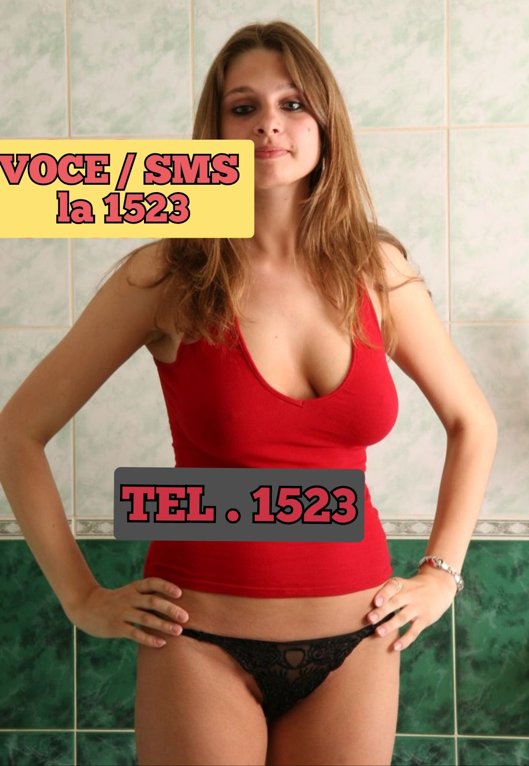 Escorte Sexy - București și Toată Tara - 1523- nr.  scurt de telefon 1523 SEX SMS SAU VOCE, cea mai tare excitare! Incearca provocarea, misterul si dezlantuirea cuvintelor excitante si vei descoperii placeri nebauite cu cele mai porno si experte fete tinere si mature! Totul numai cu femei reale, poti sa si suni la acelasi nr unic sa faci proba .  1523 e numarul care trezeste in tine cele mai ascunse fantezii.  HAI SA FACEM SEXTING, baby! Trimite textul SEXTING la 1523 si pornim distractia Destinat adultilor, tarif 1, 5 eur/sms&amp;min fara tva.  NON STOP.  Poți suna și la Nr lung ( 1, 3o euro / + TVA min )