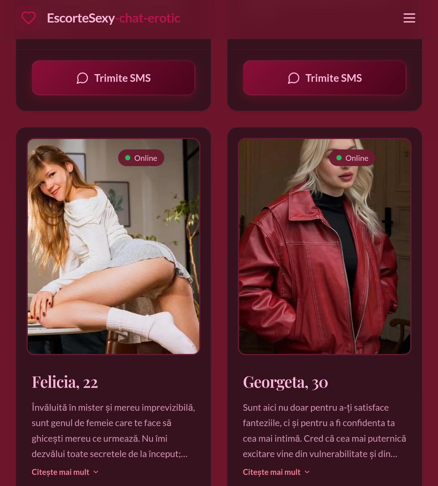 Escorte Sexy - Escortesexy-chat-erotic.Com - Descopera pasiunea alaturi de noi, intra in site-ul oficial Escortesexy-chat-erotic.  com si descopera diferenta!