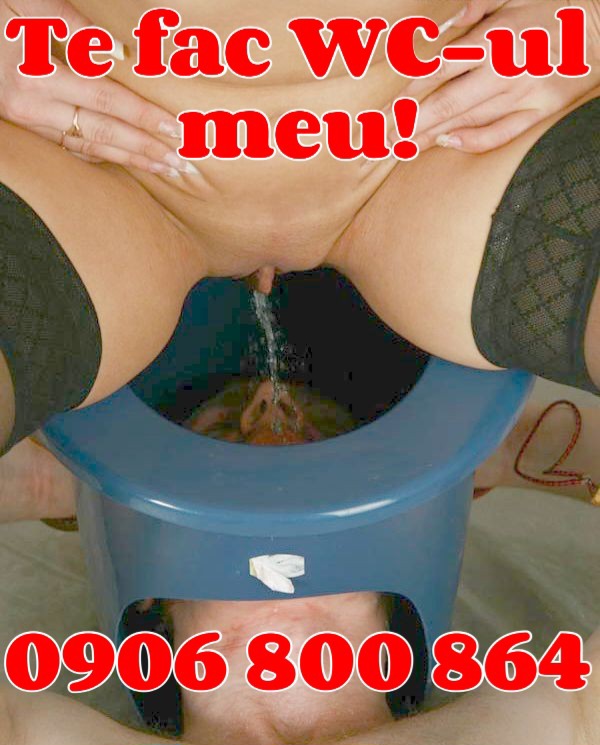 Escorte Sexy - Bucuresti Toata Tara - TE fac wc-ul meu! Mars, javra de sclav! Stapana perversa ptr sclavi soft/hard sau initiere! Mars, javra de sclav, potaie perversa, sa imi speli ciorapii si chilotii pe care i-ai mirosit, lins si pe care ti s-au scurs balele de pofta! Intra mai repede in zgarda, libidinos labagiu ce esti! Tel.  stapana 0906 800 864 sau sms cu text STAPANA PERVERSA la nr 1533 si eu te voi face sclavul meu personal dak esti major! Tarif 1, 5 eur/sms sau 1, 9 eur/min+tva. 