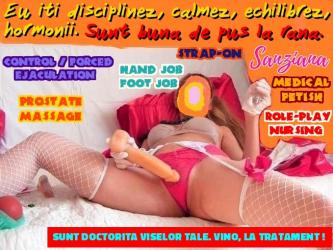 Bucuresti - Escorta Sexy - Labii ude, alunecoase, suculente, fierbinti si neastamparate vor sa alunece azi pe fata ta si sa iti simta limba miscanbdu-se frenetic printre ele .  Trupul meu ademenitor este lovitura de gratie pe care ti-o poate da natura, ca sa fii un invins in fata mea.  Sunt mistress Sanziana si iti ofer cele mai placute, fanteziste si interesante experiente.  Eu sunt persoana potrivita si open minded, alaturi de care fanteziile tale pot prinde viata.  Esti submis, fetisist, dornic sa experimentezi ceva nou/ kinky/ bizar? Ai o fantezie anume, pe care ti-e greu sa o destainui oricui sau vrei pur si simplu sa te recreezi in compania placuta a unei femei rafinate si autoritare? Doresti sa te relaxezi la un masaj? Esti interesat de o relatie de tip sugar sau de sclav-stapana, de lunga durata? Iti plac jocurile de rol, de subordonare, jocul cu straponul sau sa fii feminizat? Vrei sa fii umilit sau dominat intr-un mod anume? Vrei sa imi fii sclav de cumparaturi ori financial slave? Suna-ma! Orice experienta iti aduce un plus in viata.  Aviz domnilor, doamnelor, cuplurilor.  Am asistent dotat si prezentabil pentru show.  Iti pot alunga singuratatea si plictiseala insotindu-te in vacante, in oras, in vizita la parintii sau rudele tale, la evenimente precum sarbatorirea zilei tale de nastere ori spectacole, etc.  Putem vorbi despre fanteziile tale si te pot finaliza si la telefon. 
