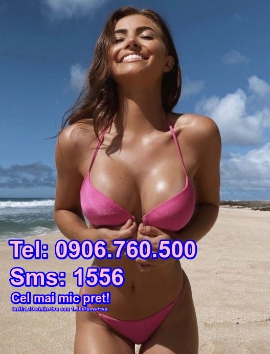 Escorte Sexy - Toata Tara - Sunt mandra de felul in care arat si ador sa port decoltee adanci, sa atrag privirile languroase ale barbatilor pofticiosi.  Ai vrea sa ma gusti? Imi spui cum ai vrea sa ne jucam impreuna? Suna la numarul de pe pozele mele 0906.  760.  500 sau trimite sms la 1556 cu textul SANI FRUMOSI, t:1.  10e/min, sms+tva si sa inceapa distractia. 